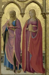 Heilige Matthäus und Maria Magdalena. Cortona Polyptychon, ca. 1437