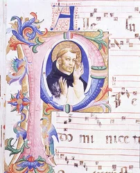 Missale 558 f.24v Historisierte Initiale 