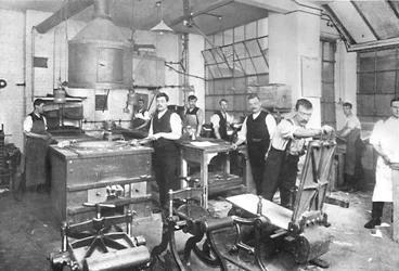 Dalziel Foundry Limited. - Earl Street Gelände. Gießerei- und Gussanlage sowie Personal, 1909