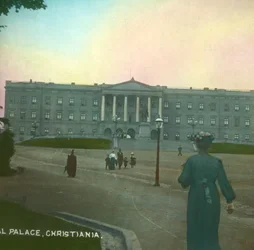 Der Königspalast, Christiania, Oslo, Norwegen, spätes 19. - frühes 20. Jahrhundert