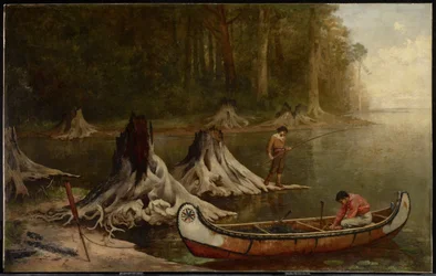 Relikte des Urwaldes, Kanada, 1885