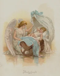 Kindheit (Chromolithografie)