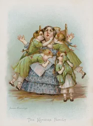 Die Familie Kenwigs (Chromolithografie)