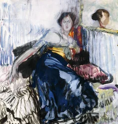 Liegende Frau