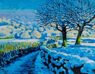 Licht auf einer Wintergasse, 2022