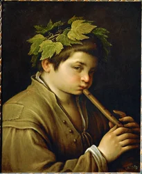 Junge mit Flöte
