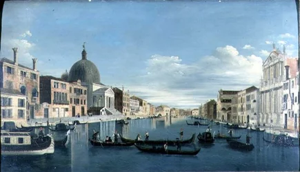 Der Große Kanal, Venedig mit San Simeon Piccolo