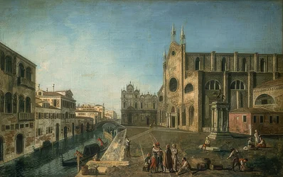 Ansicht von Venedig mit der Kirche Santi Giovanni e Paolo