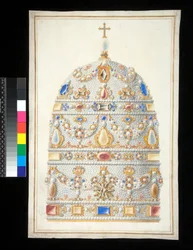 Eine päpstliche Tiara