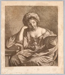 Eine Sibylle mit einem Buch