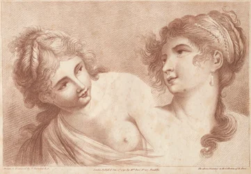 Köpfe von zwei Frauen