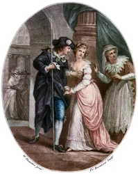 Szene aus Shakespeares Romeo und Julia
