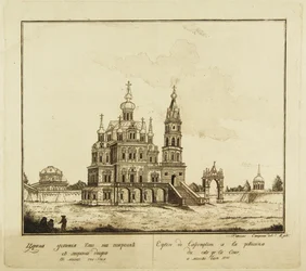 Die Kirche der Entschlafung der Theotokos in der Pokrovka-Straße in Moskau, 1791