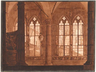 Dekoration für die Ballszene in Giojas Oper Bolmondo, ausgeführt für das Teatro di Torre Argentino 1814