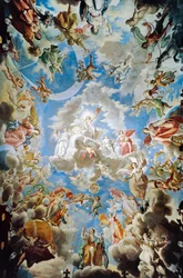 Apotheose, Pamphilj-Hausfresko