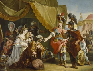 Familie des Darius vor Alexander