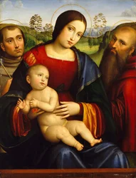 Madonna und Kind mit den Heiligen Franziskus und Hieronymus (ca. 1512-15)