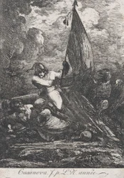 Kampfszene, möglicherweise 18. Jahrhundert