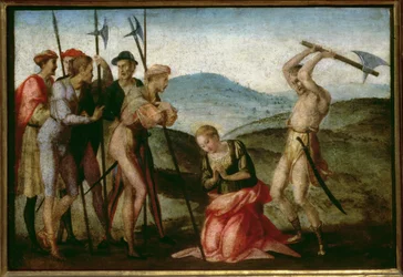 Das Martyrium einer Heiligen (Tafel)