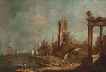 Capriccio eines Hafens