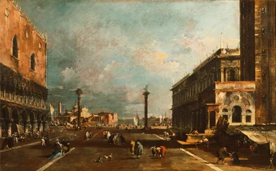 Kleiner Markusplatz in Richtung San Giorgio, Venedig