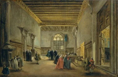 Das Vorzimmer der Sala del Maggior Consiglio, ca. 1765-68
