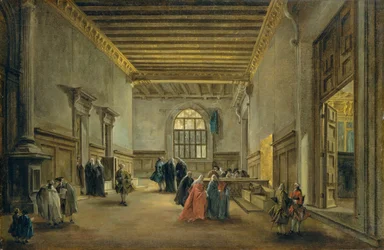 Das Vorzimmer des Sala del Maggior Consiglio