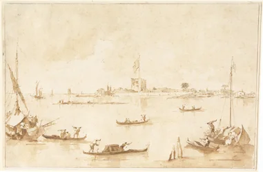 Die Festung San Andrea von der Lagune aus
