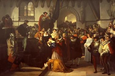 Maria Stuart wird zum Schafott geführt