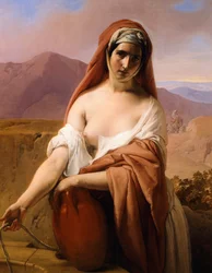 Rebekka am Brunnen, von Francesco Hayez