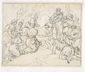 Moses schlägt den Felsen