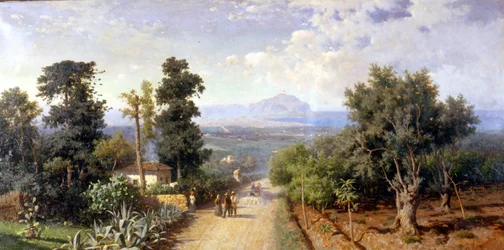 Die Umgebung von Palermo. Gemälde von F. Lojacono