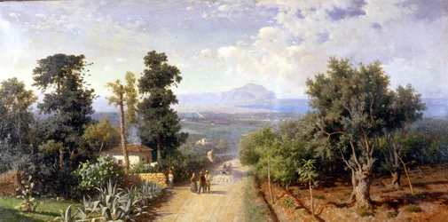 Die Umgebung von Palermo. Gemälde von Francesco Lojacono (1841 - 1915)