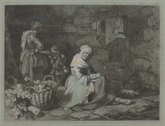 Innenansicht eines Hauses, 1763