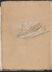 Verona Skizzenbuch: Kopf und Schulter mit Draperie Seite 14, 1760