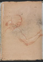 Verona Skizzenbuch: Akt mit Kopf und rechtem Arm Seite 36, 1760