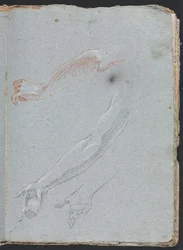 Verona Skizzenbuch: Studie von Händen und Armen Seite 29, 1760