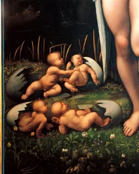Leda und der Schwan (Detail)