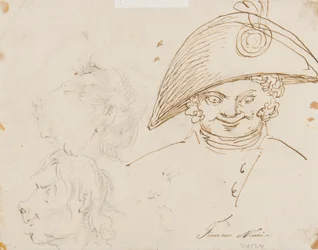 Seite mit Karikaturen