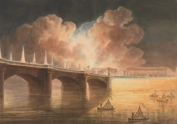 Fest für den allgemeinen Frieden in Paris am 18. Brumaire. Pont und Place de la Concorde, 1801-2