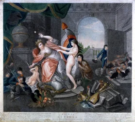 Die Französische Republik plündert Italien (BONNET PHRYGEN)