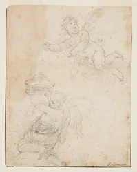 Studie von zwei Putti