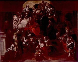 Die Heilige Dreifaltigkeit mit der Madonna und Heiligen, c.1705