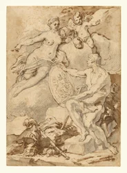 Venus erhält von Vulkan die Waffen des Aeneas