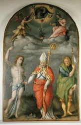 Verkündigung mit Heiligen