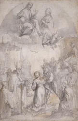 Die letzte Kommunion und das Martyrium der heiligen Lucia