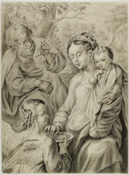 Die Rast auf der Flucht nach Ägypten, bekannt als Die Madonna della Pappa