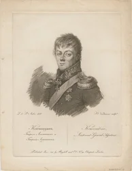 Porträt von Graf Pyotr Petrovich Konovnitsyn 1764-1822, 1813