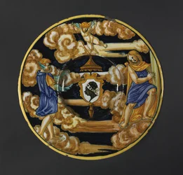 Teller mit den Wappen der Familie Pucci, 1532
