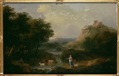 Landschaft mit Figuren